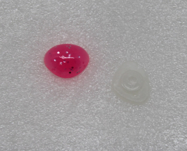 GEO-tri-gli  Sicherheitsnase 3-eckig Glitzerpink
